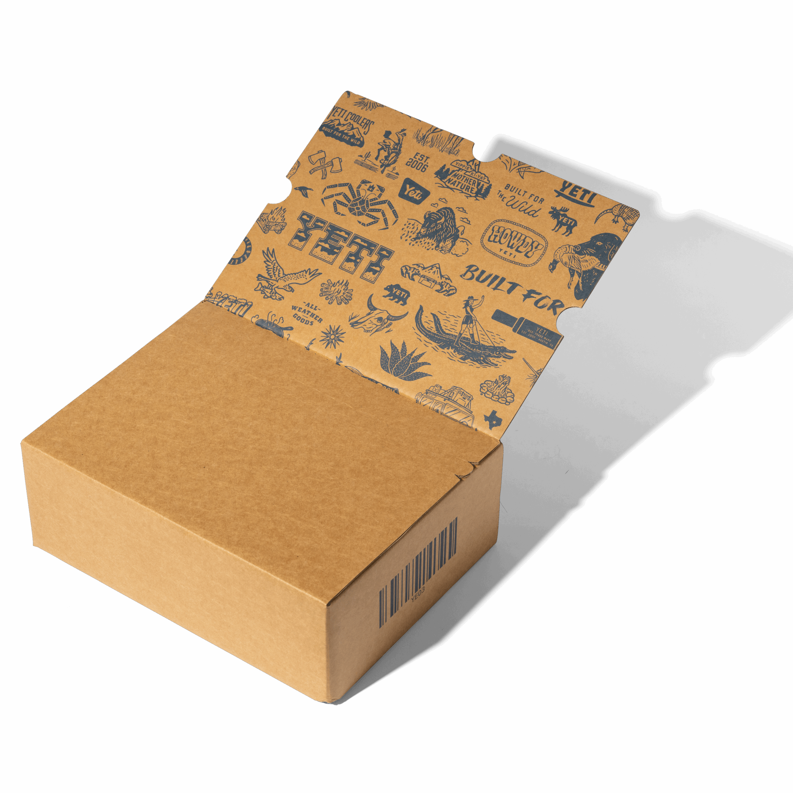 yeti-img-1 YETI custom mailer box with 3M strip and rip-pull opening